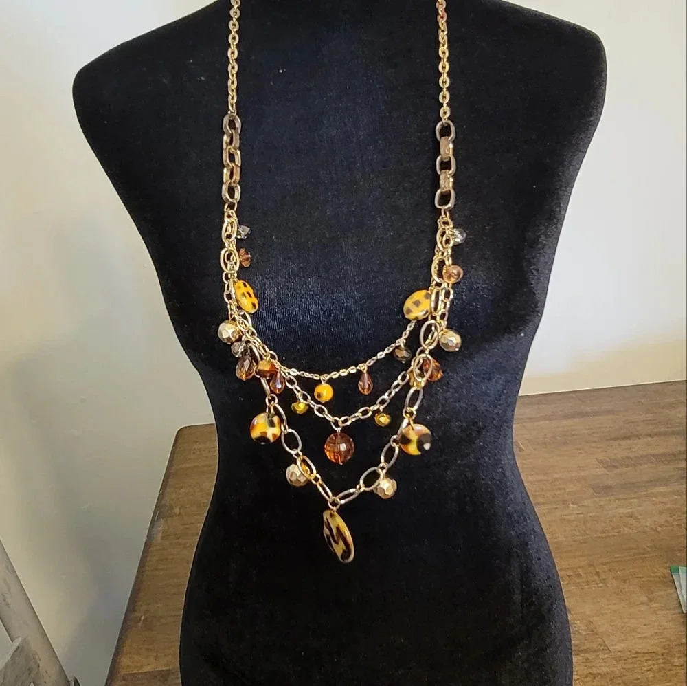 Gold tone necklace